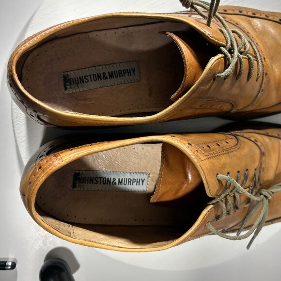 Johnston & Murphy Brown Leather Oxfords - Picture 11 of 14